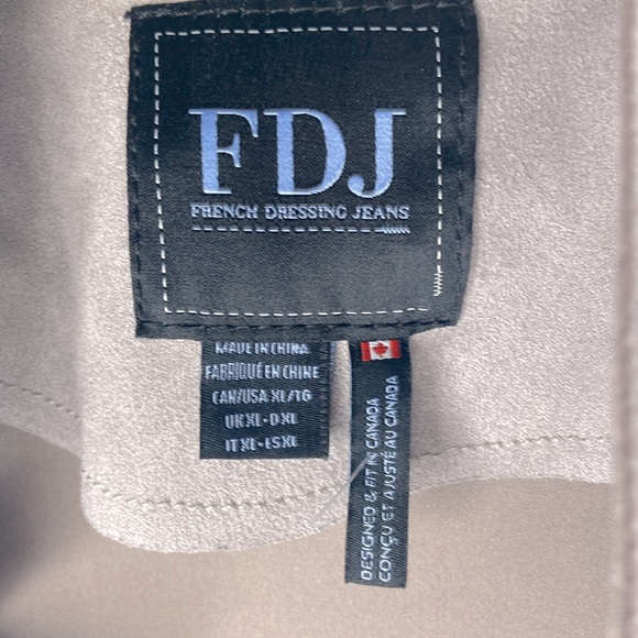 FDJ Microfiber Open Front Light Mauve Jacket - Picture 13 of 15